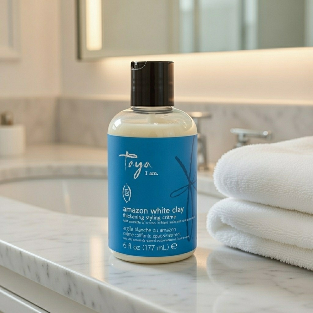 Amazon White Clay Thickening Styling Crème - Blue and White